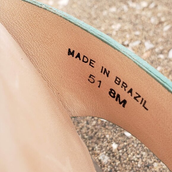 Diane Von Furtenberg Lucite Transparent Chunky Heel Ankle Strap Sandals 8M - Picture 13 of 14